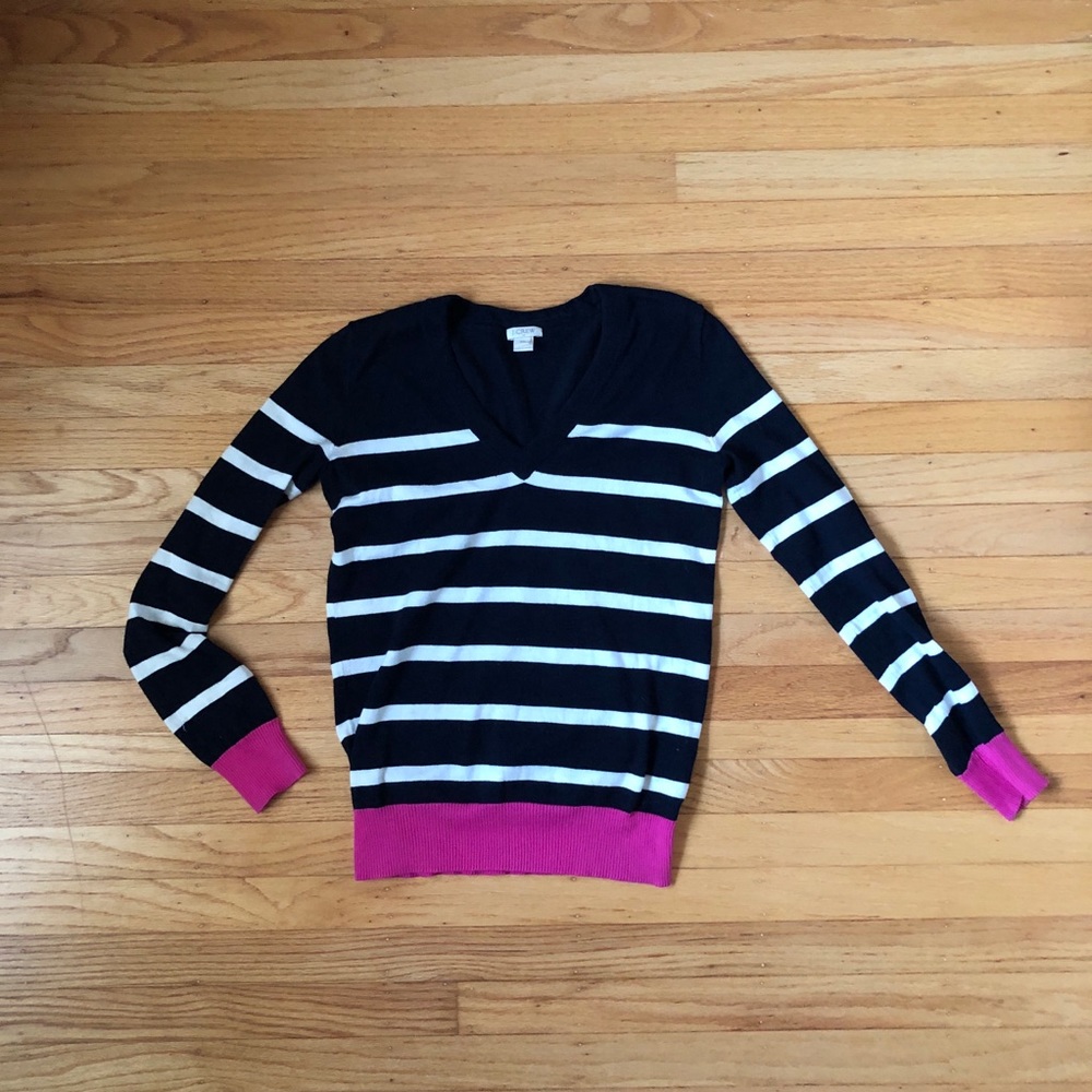 J. Crew cotton v-neck sweater
